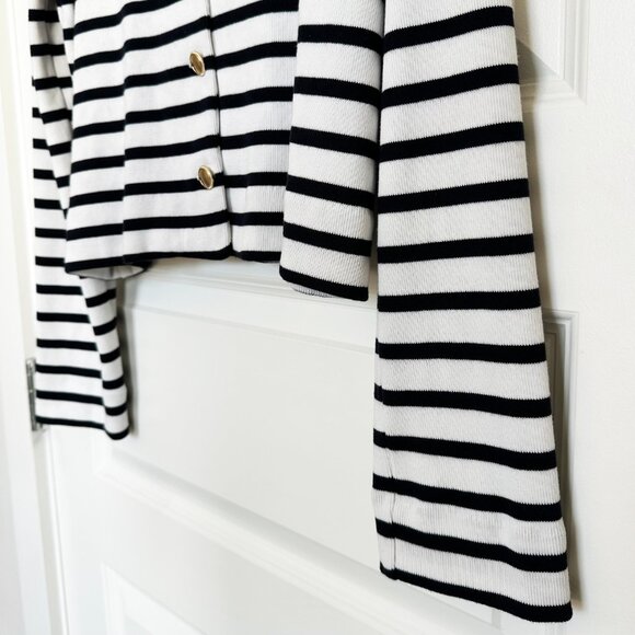 NWT Ann Taylor Striped Knit Jacket - Picture 6 of 9